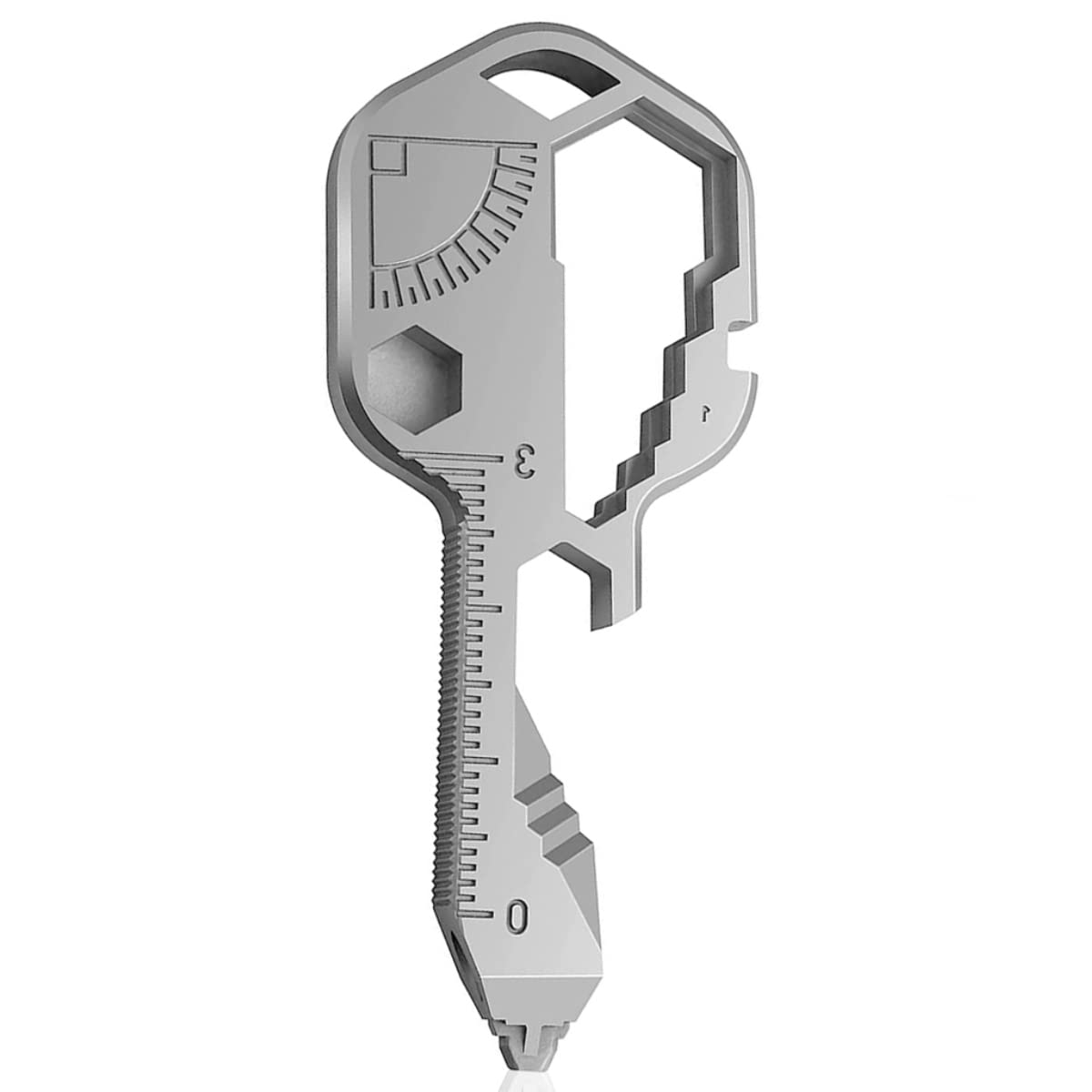 HASTHIP 24- in-1 Key Shaped Pocket Tool, Multi Tool Keychain, Multitool Key Shaped Pocket Tool, Outdoor Keychain Tool for Drill Drive, Screwdriver, File, Bottle Opener, Wrench, Ruler, etc (White) HASTHIP 24- in-1 Key Shaped Pocket Tool, Multi Tool Keychain, Multitool Key Shaped Pocket Tool, Outdoor Keychain Tool for Drill Drive, Screwdriver, File, Bottle Opener, Wrench, Ruler, etc (White)
